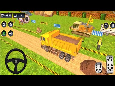 👷City Road Construction Simulator 3D 🚧 | Heavy Excavator & Truck - Android Gameplay