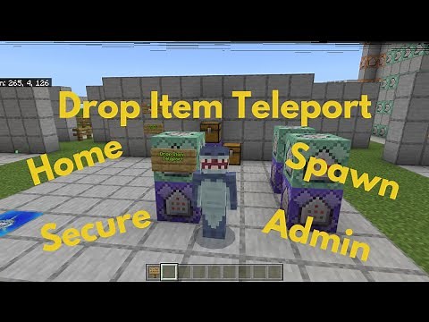 Drop Item Teleport (Home or Spawn Teleport)