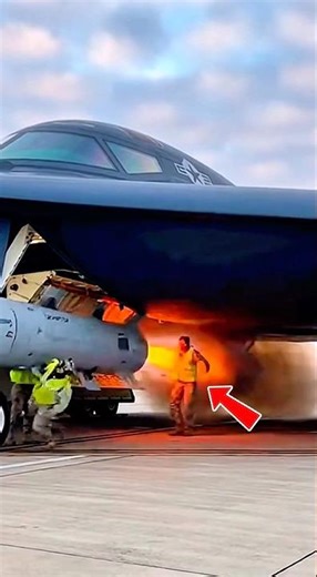 This Is What a Stealth Bomber Engine Test Looks Like