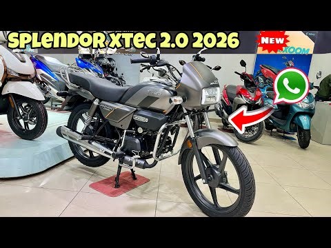 Hero Splendor xtec 2.0 2026 model✅new updates|on road price🔥full details review👌@Ranchiakm