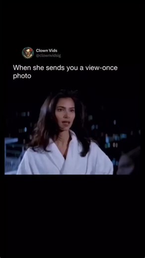 crezyside on Instagram: "This video is a highly relatable piece of social media commentary that captures the high-stakes anxiety and immediate regret that comes with a “view-once” or temporary media message. The text overlay, “When she sends you a view-once photo,” sets up the universal scenario where a limited-time photo is received, creating an intense, singular opportunity to view the content. The stakes are instantly raised because there is no chance to return or re-examine the image. The re