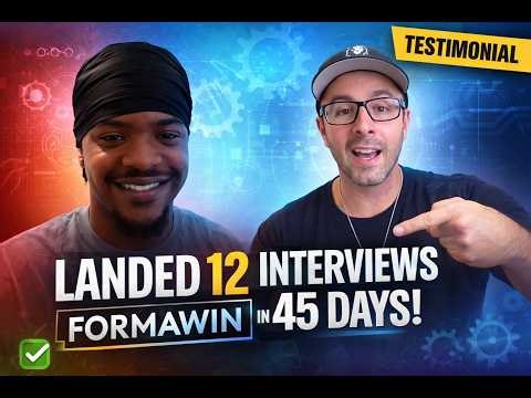 How Dave Landed 12 Engineering Interviews in 45 Days | FormAWin Testimonial