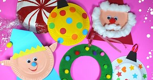 Preschoolers DIY Paper Plate Christmas Craft