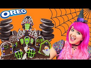 How To Make an Oreo Cookie House | DIY Halloween Graveyard Gingerbread House