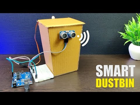 How To Make An Automatic Object Sensing Dustbin|| Smart Dustbin|| Automatic Dustbin #smartdustbin