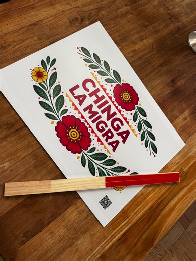 Chinga la Migra protest signs now available: https://bit.ly/4rIZxCC #chingalamigra #fdt #foxtrotdeltatango
