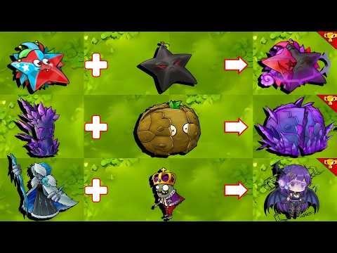 PVZ 1 Fusion 3.4 New Plants!! Team 3 Plants Fusion VS Enternal Zombie Boss - Who Will Win?
