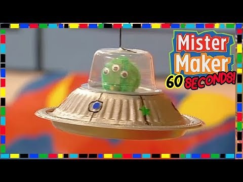 Alien Spaceship - HOW TO MAKE IN 60 SECONDS 👽 | Mister Maker