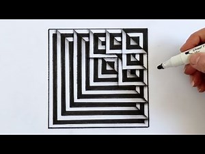 The Secrets of Op Art that No One Shares With you ! | op art tutorial | optical illusion drawing