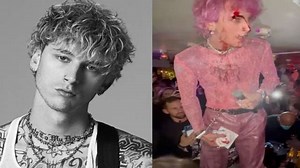 Oh Nah: Machine Gun Kelly Splits His Forehead Open After Smashing A Champaign Glass On His Face During A Performance.. Had Himself Leaking!