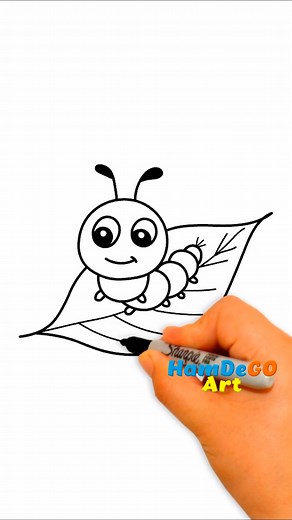 492K views · 6.3K reactions | Aprende a dibujar de una manera sencilla un gusano ✨drawing tutorials - Easy drawing - Dibujos faciles Drawing for beginners 殺 Dibujos faciles para principiantes #drawing #draw #howtodraw #learntodraw #sketch #skechbook #coloringpage #cartoon #viral #gusanos #worm #loveislove #animals #cuteanimals #fyp #cute #beautiful #reels #video #reels #viralvideo #parati #reelsviral #reelsfb #foryoupageシforyou #reelsvideoシ | Hamdego Art | Facebook