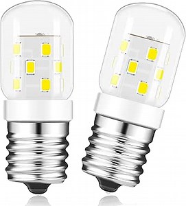 LED 8206232A Microwave Light Bulb (2 Pack) E17 LED Bulbs Replacement 8206232A Whrilpool Microwave 40w Light Bulb - 360LM Daylight White 6000K for Refrigerator Stove Range Hood