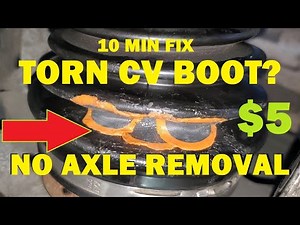 $5 CV Boot Repair in 10 Minutes - No Axle Removal Needed!