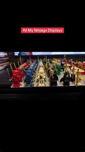 Every Ninjago Minifigure Display. My Collection On Display #ninjagomastersofspinjitzu #ninjago #ninjagodragonsrising