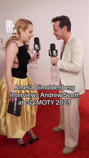 Amelia Dimoldenberg Interviews Andrew Scott at GQ MOTY