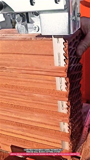 Vertical Hollow Clay Brick Cutting Saw Trimming 300 mm Masonry Blocks for Wall Construction