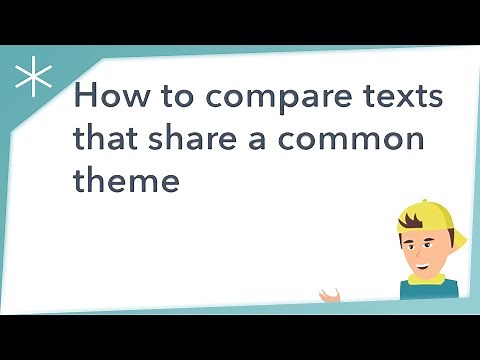 How to compare texts that share a common theme