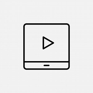 Download Video, Play, Film, Player, Movie Line Icon, Vector, Illustration, Logo Template. Suitable For Many Purposes. for free
