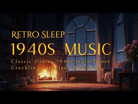 1940s Oldies Music Playing in Another Room at Library House | Classic Music | Retro Sleep
