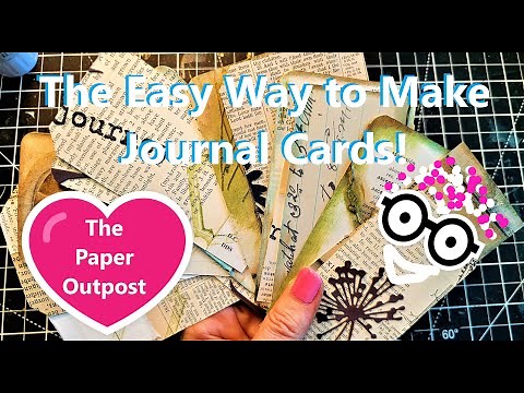 JOURNAL CARDS! The Easy Fun Way! Masterboard + Collage + No Rules! The Paper Outpost!