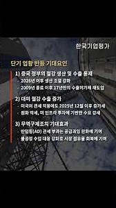 기로에 선 철강업, 단기 회복 기대 속 구조적 난제