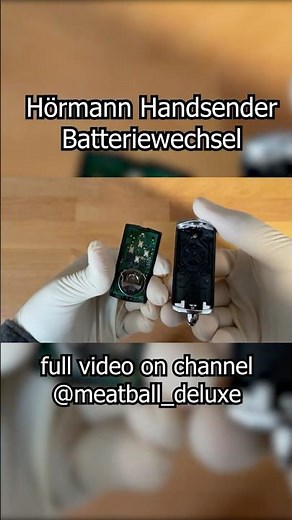 Hörmann Handsender Batteriewechsel - Garagentor #meatballdeluxe