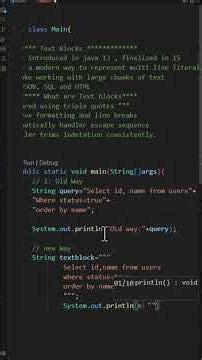 Text blocks #coding #javaprogramming #computerscience #javalanguage #javaee #java #springplatform