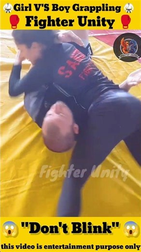Girl Finishes With Style 😱 Girl VsBoy Submission 💪 #grappling #sports #wrestling #jiujitsu #bjj