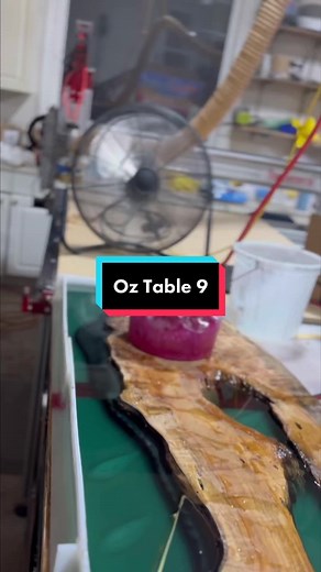 Oz Table Epoxy Pour Process Explained