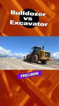 Bulldozer vs Excavator | Explain #Bulldozer #Excavator #HeavyEquipment #ConstructionMachinery