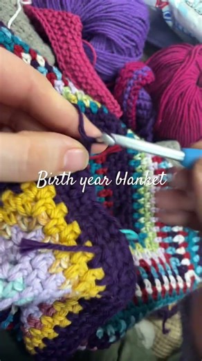 It’s a sleepless night yall… #crochet #cottonyarn #temperatureblanket #temperature #purple