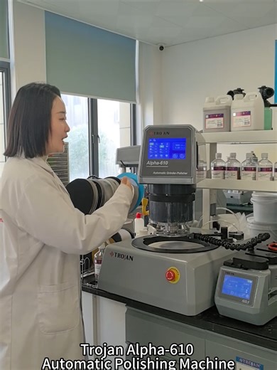 Trojan 610 automatic grinding and polishing machine#metallographic #material #metallography #lab #Alpha610