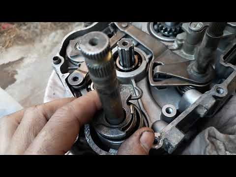 Como corregir el eje de patada del motor 110cc facil