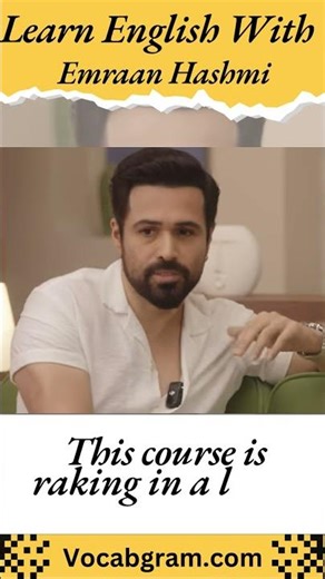 Rake in Meaning - Learn English With Emraan Hashmi #vocabs #languagelearning #vocabbatch