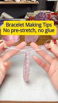 DIY Jewelry Tips: How to tie knots for elastic bracelets? #howto #diy #tips #diycrafts