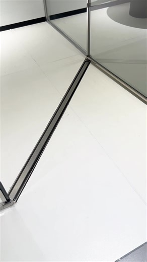 Innovative Shower Room Design with Accessible Floor Drain