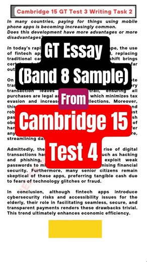 💥GT Essay (Band 8 Sample)🎯 from Cambridge 15 Test 4 #ieltswriting #ieltsgttask2 #cambridge15