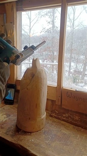 Wood Carving Batman with power tools