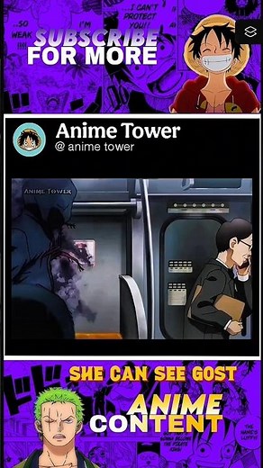 She can see gost 🥲 #anime # anime Tower # like and subscribe
