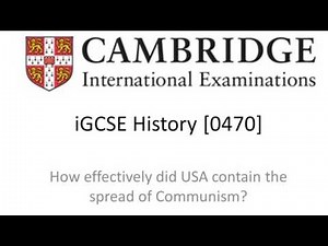 iGCSE/GCSE History How Effectively Did USA Contain the Spread of Communism? Revision/Summary Podcast