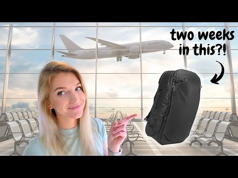HOW TO PACK TWO WEEKS IN A PERSONAL ITEM | Everything we packed + our new packing cube company!