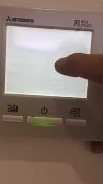 Setting up the weekly timer on the MItsubishi Heavy Industries air conditioning EcoTouch controller