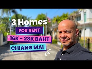 3 Homes for Rent in Chiang Mai Thailand Between 16,000 - 28,000 Baht