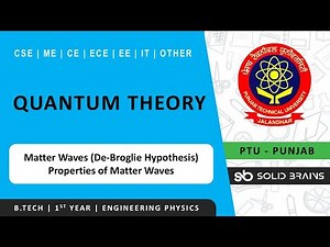 Quantum Theory | Lec 2 | Engineering Physics | B.Tech | PTU | CGCU