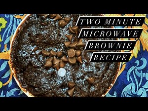 2 Minute Microwave Brownie Recipe - Yummy and Quick Dessert