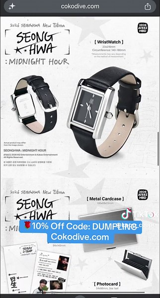 ATEEZ - SEONGHWA: MIDNIGHT HOUR 🌹10% Off Code: DUMPLING Cokodive.com #ateez #fyp #ateezmerch #cokodive #atiny