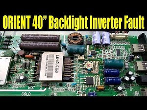 ORIENT 40" LED TV Backlight Inverter Problem. Black Screen But Sound OK. Solution in Urdu/Hindi