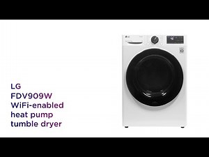 LG FDV909W WiFi-enabled 9 kg Heat Pump Tumble Dryer - White | Product Overview | Currys PC World