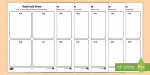 Phase 2 Phonics Read and Draw Activity Sheets