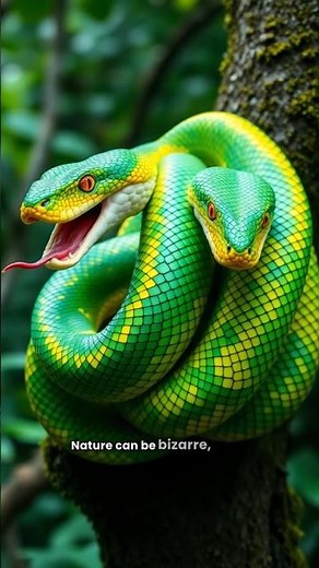 Two Heads, Three Eyes & Regeneration! 😱 Meet Nature's BIZARRE Wonders! #animalshorts #twoheadedsnake